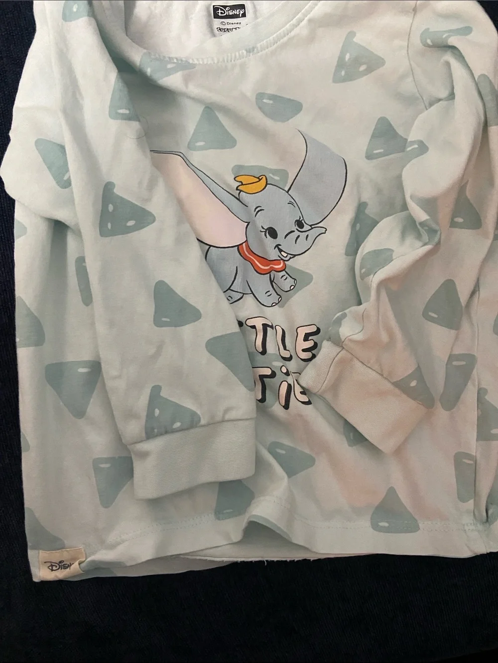 Disney Dumbo Light Blue Tee. Little Cutie